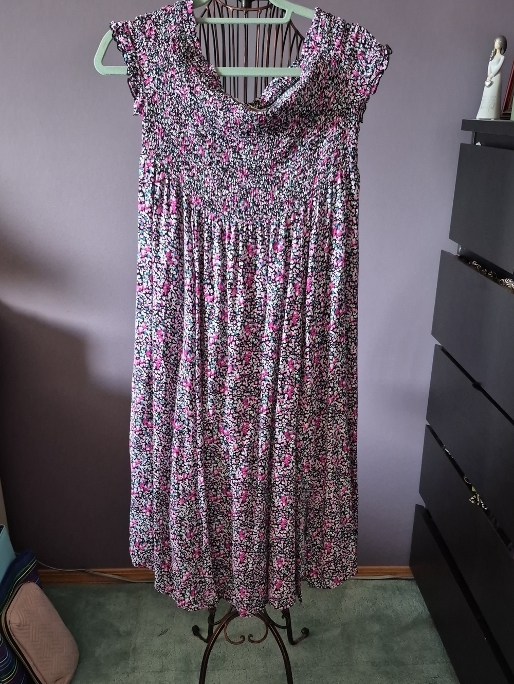Women’s Pink Floral Midi Skirt